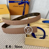 L*ouis V*uitton Belts Top Quality  30MM