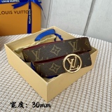 L*ouis V*uitton Belts Top Quality  30MM