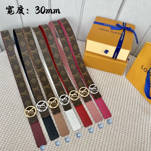 L*ouis V*uitton Belts Top Quality  30MM