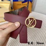 L*ouis V*uitton Belts Top Quality  30MM