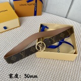 L*ouis V*uitton Belts Top Quality  30MM