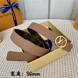 L*ouis V*uitton Belts Top Quality  30MM