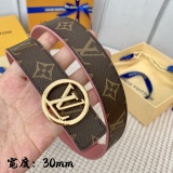 L*ouis V*uitton Belts Top Quality  30MM