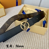 L*ouis V*uitton Belts Top Quality  30MM