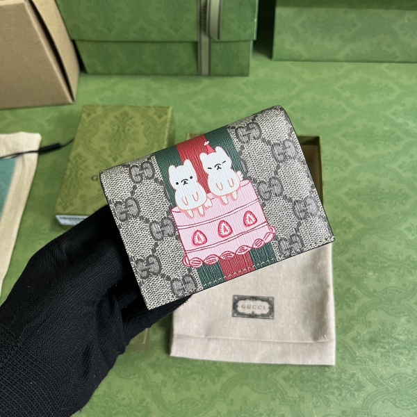 G*ucci Wallets Top Quality  11*8.5*3CM