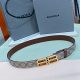 B*alenciaga Belts Top Quality  30MM