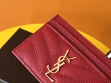 Y*SL Wallets Top Quality  10*7.5*0.5CM