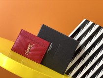 Y*SL Wallets Top Quality  10*7.5*0.5CM