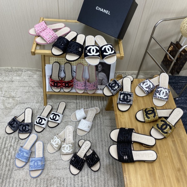 Women C*hanel Top Slippers