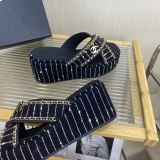 Women C*hanel Top Slippers