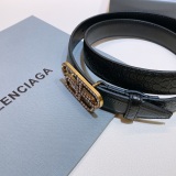 B*alenciaga Belts Top Quality  30MM