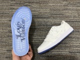 Men Women Louis Vuitton x Air Jordan Top Sneakers