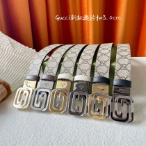 G*ucci  Belts Top Quality 30MM