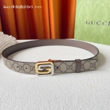 G*ucci  Belts Top Quality 30MM