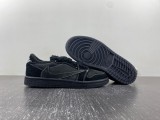 Kids T*ravis S*cott x Air Jordan 1 OG Low PS Black Phantom   DO5442-001