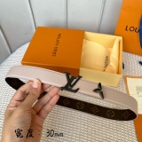 L*ouis V*uitton Belts Top Quality 30MM