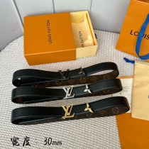 L*ouis V*uitton Belts Top Quality 30MM