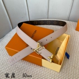 L*ouis V*uitton Belts Top Quality 30MM