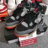 OFF-WHITE x Air Jordan 4 “Bred” CV9388-001