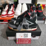 OFF-WHITE x Air Jordan 4 “Bred” CV9388-001