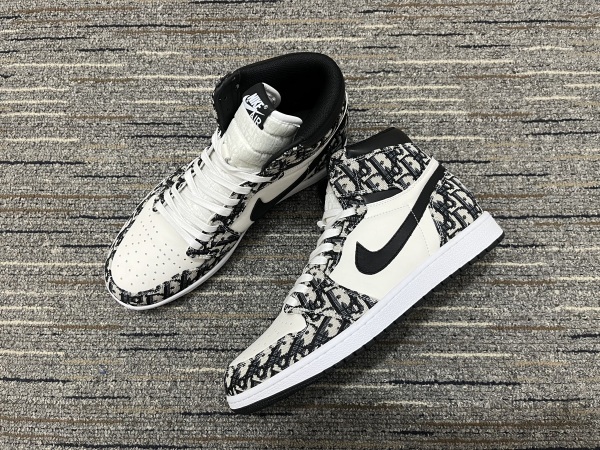 Men D*ior N*ike Top Sneakers