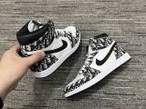 Men D*ior N*ike Top Sneakers