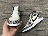 Men D*ior N*ike Top Sneakers
