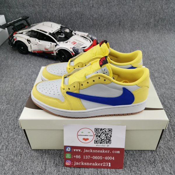 updated batch M  T*ravis S*cott x A*ir Jo*rdan 1 Low OG “Canary”  DZ4137-700