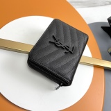 Y*SL Wallets Top Quality  12*10*3CM