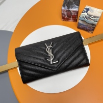 Y*SL Wallets Top Quality 19*11*3CM