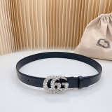 G*ucci  Belts Top Quality 30MM