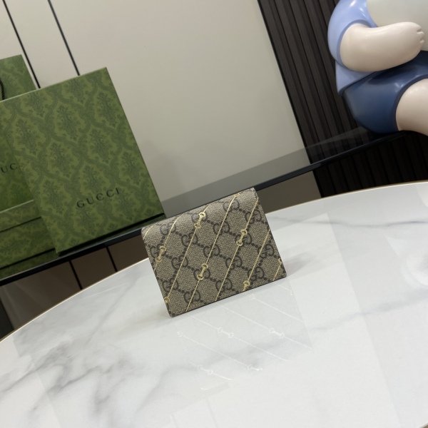 G*ucci  Wallets Top Quality 8*11*3CM