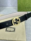 G*ucci  Belts Top Quality 30MM