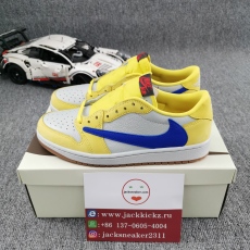 虎扑 Batch T*ravis S*cott x A*ir Jo*rdan 1 Low OG “Canary”  DZ4137-700