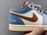 The Women’s A*ir J*ordan 1 Low “Denim” FZ5045-091