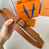L*ouis V*uitton Belts Top Quality  35MM