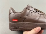 S*upreme x A*ir Force 1 Low “Baroque Brown” CU9225-200