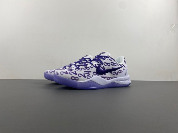 S2 K*obe 8 Protro “White Court Purple” FQ3549-100