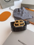 B*alenciaga Belts Top Quality  30MM