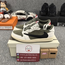 T*ravis S*cott x J*ordan 1 Low OG Medium Olive  DM7866-200
