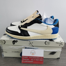 T*ravis S*cott x Fragment x Air Jordan 1 Low OG DM7866-140