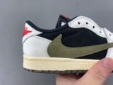 T*ravis S*cott x J*ordan 1 Retro Low OG SP PS 'Olive'  DZ5909-106