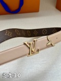 L*ouis V*uitton Belts Top Quality  30MM