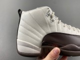 J*ordan 12 White/Baroque Brown-Sail  FZ5026-100