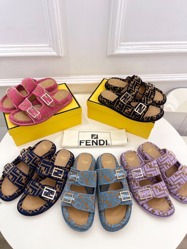 Men Women F*endi Top Quality Sandals