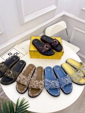 Men Women F*endi Top Quality Sandals