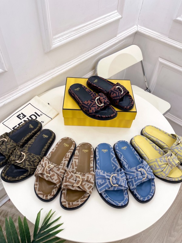 Men Women F*endi Top Quality Sandals