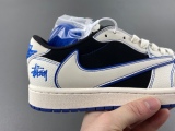 A*ir J*ordan 1 Low F*ragment x Tr*avis S*cott x Supreme  SJ2068-127