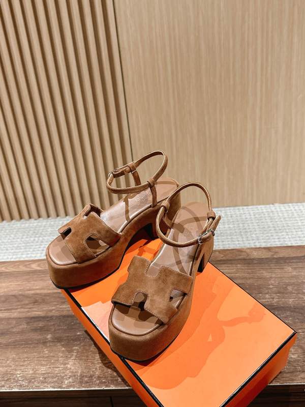 Women H*ermes Top Quality Sandals 5-7.5CM