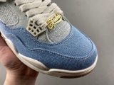 J*ordan 4 Denim  Worn Blue”小 Levis  IB6716-100